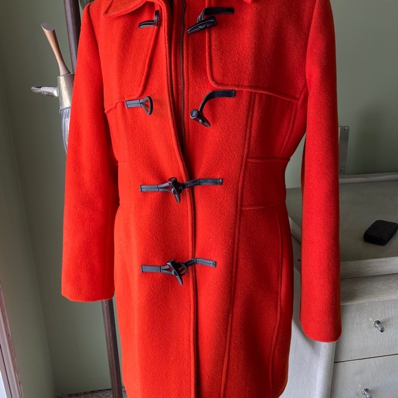 Beautiful Banana Republic orange wool coat. - Picture 2 of 9